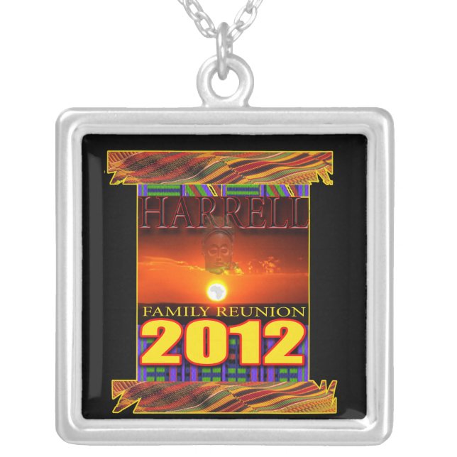 harrell Family Reunion Silver Plated Necklace (Front)