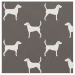 Harrier Dog Breed Silhouettes Patterned Fabric