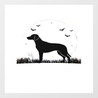 Harrier Dog � Halloween Moon Silhouette Classic T- Floor Decals