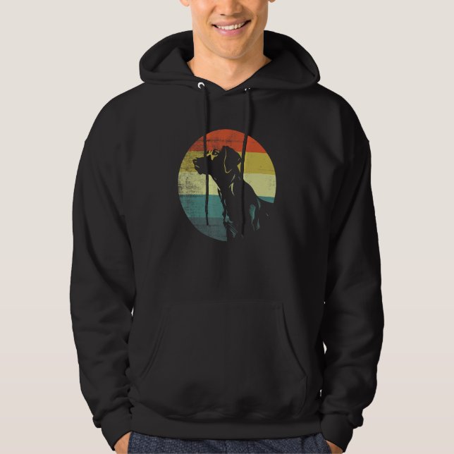 Harrier Dog Retro Vintage Design Hoodie (Front)