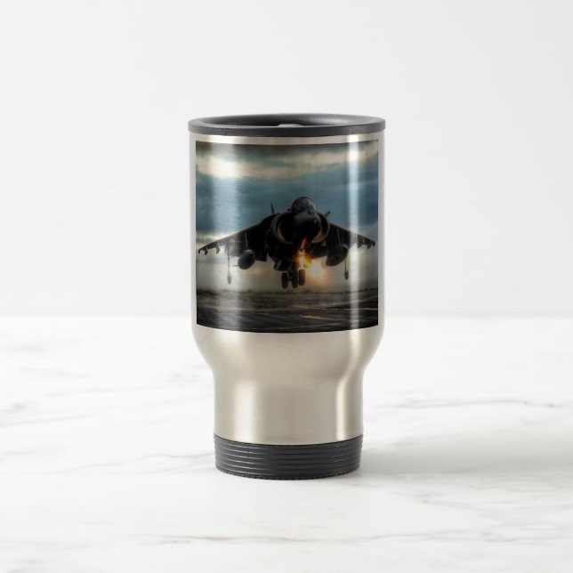 Harrier Fighter Jet Travel Mug (Center)