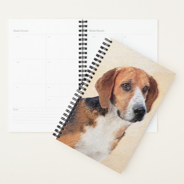 Harrier Painting - Cute Original Dog Art Planner (Display)