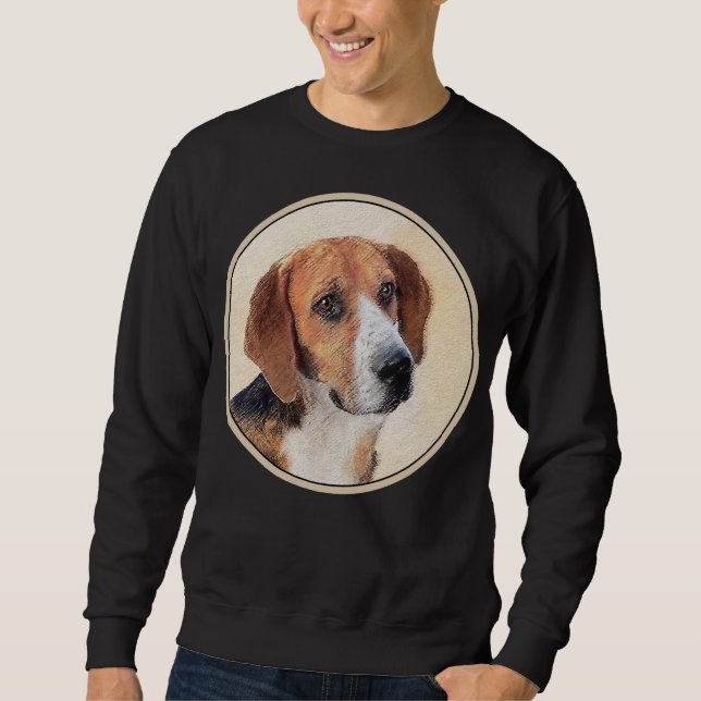 Harrier Painting - Cute Original Dog Art Sweatshirt (Front)