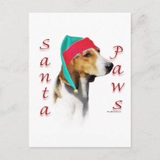 Harrier Santa Paws Holiday Postcard