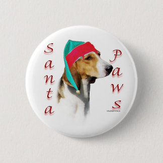 Harrier Santa Paws Pinback Button