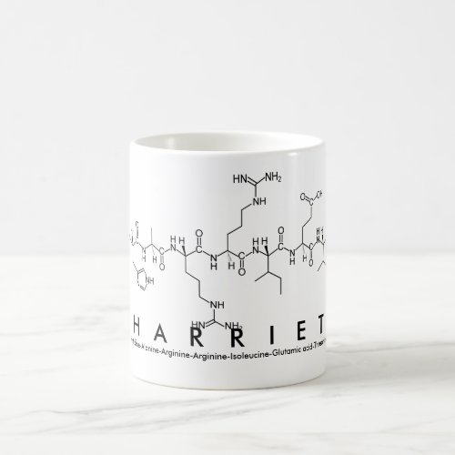 Harriet peptide name mug
