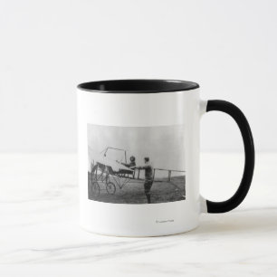 Harriet Quimby in Her Airplane Photograph Mug