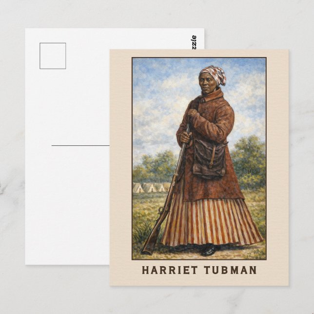 Harriet Tubman Art In Color Postcard (Front/Back)