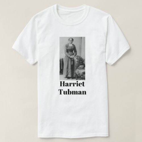 Harriet Tubman Black and White Photograph Portrait T_Shirt