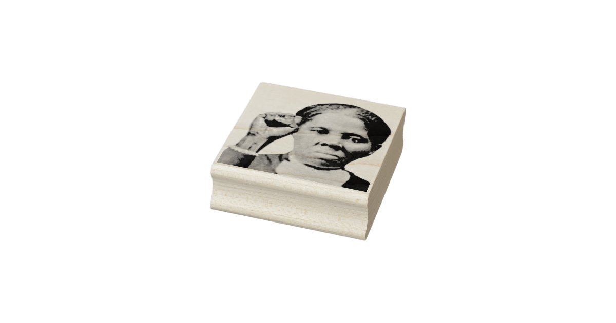 Harriet Tubman Black Power Fist Dollar Bill Rubber Stamp Zazzle Com