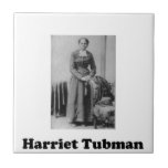 Harriet Tubman Ceramic Tile<br><div class="desc">Full-length potrait of Underground Railroad conductor and abolitionist Harriet Tubman. She is credited with freeing over 300 slaves. One of the lesser known accomplishments of this 19th century historical figure is that she served as a spy for the Union Army during the American Civil War.</div>