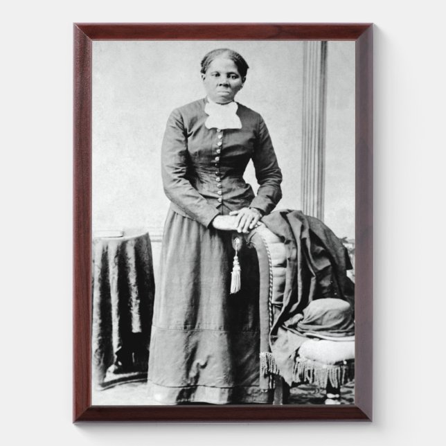 Harriet Tubman Conductor Underground Railroad Award Plaque (Vertical)