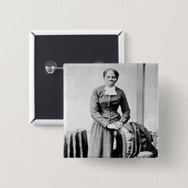 Harriet Tubman Conductor Underground Railroad Button (Front & Back)