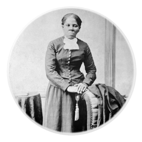 Harriet Tubman Conductor Underground Railroad Ceramic Knob