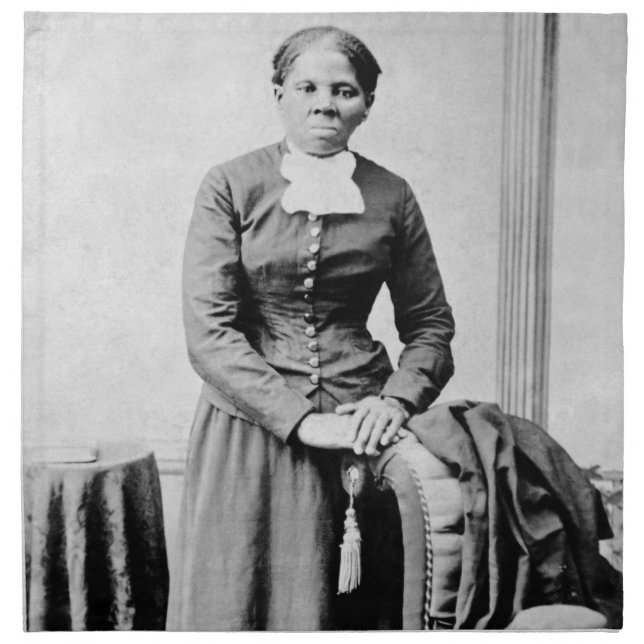 Harriet Tubman Conductor Underground Railroad Cloth Napkin (Front)