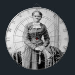 Harriet Tubman Conductor Underground Railroad Dart Board<br><div class="desc">Harriet Tubman, a former slave herself, became a legendary conductor on the Underground Railroad. After escaping to freedom in 1849, she bravely returned south at least 19 times over the next decade. Nicknamed "Moses" for her leadership, Tubman guided enslaved people through a network of safe houses and secret routes on...</div>