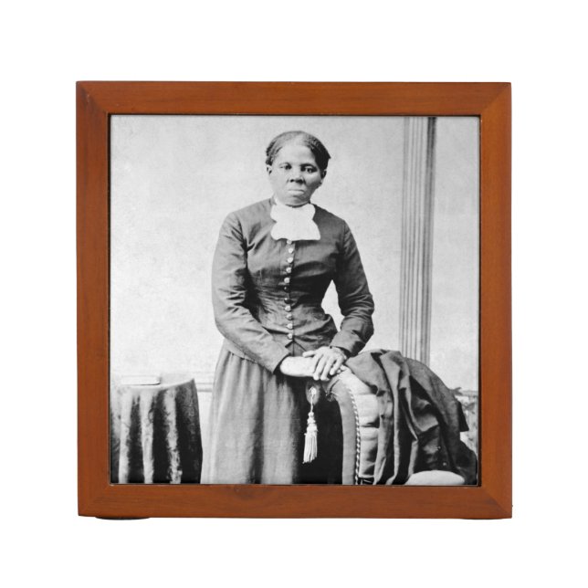 Harriet Tubman Conductor Underground Railroad Desk Organizer (Front)