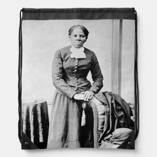 Harriet Tubman Conductor Underground Railroad Drawstring Bag