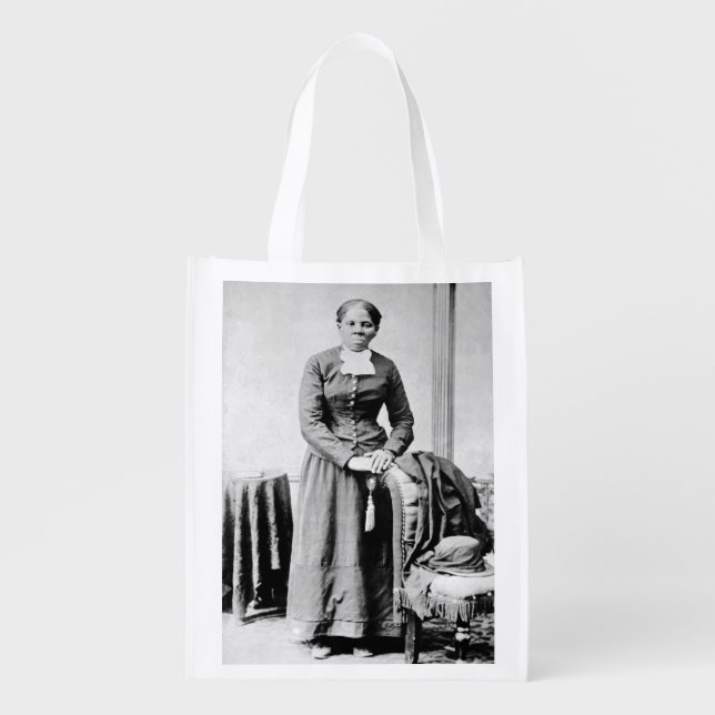Harriet Tubman Conductor Underground Railroad Grocery Bag (Front)