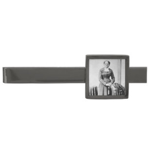 Harriet Tubman Conductor Underground Railroad Gunmetal Finish Tie Bar
