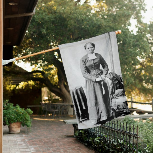Harriet Tubman Conductor Underground Railroad House Flag (In SItu)