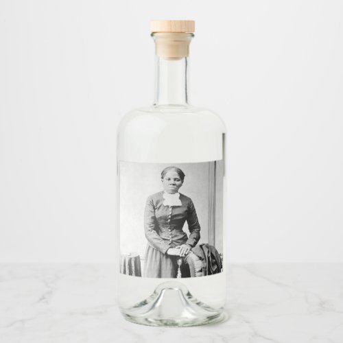 Harriet Tubman Conductor Underground Railroad Liquor Bottle Label