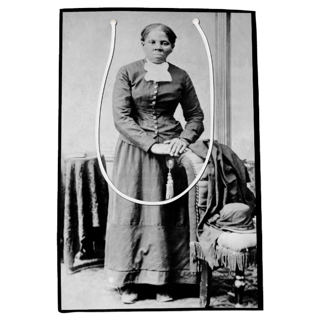 Harriet Tubman Conductor Underground Railroad Medium Gift Bag (Front)