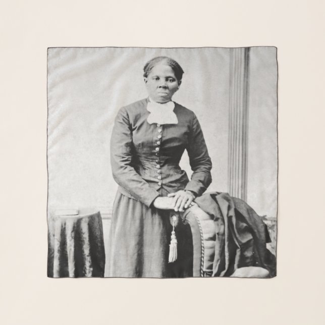 Harriet Tubman Conductor Underground Railroad Scarf (Front)