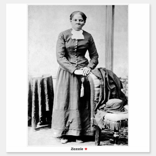 Harriet Tubman Conductor Underground Railroad Sticker