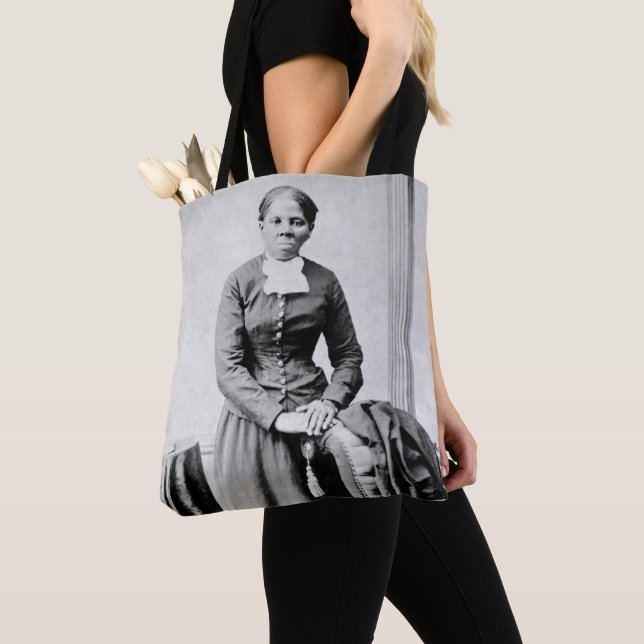Harriet Tubman Conductor Underground Railroad Tote Bag (Close Up)