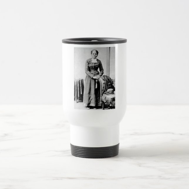 Harriet Tubman Conductor Underground Railroad Travel Mug (Center)