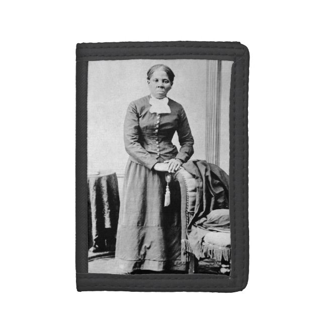 Harriet Tubman Conductor Underground Railroad Trifold Wallet (Front Vertical)
