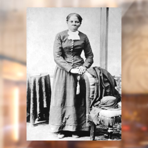 Harriet Tubman Conductor Underground Railroad Window Cling
