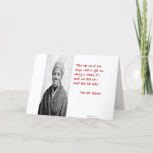 Harriet Tubman "Liberty Or Death" Quote Gifts Card