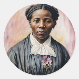 Harriet Tubman Original Art Classic Round Sticker