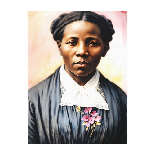 Harriet Tubman Original Portrait Art Canvas Print