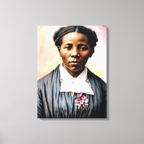Harriet Tubman Original Portrait Art Canvas Print