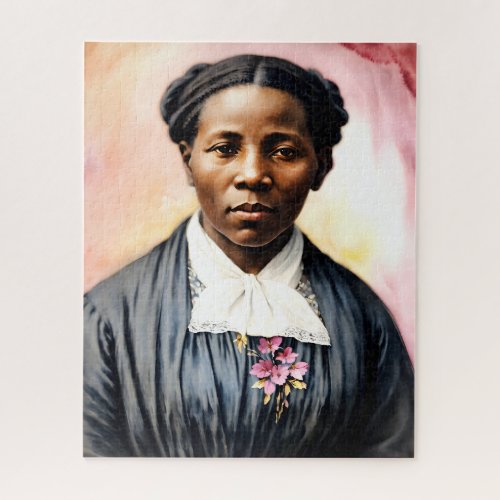 Harriet Tubman Original Portrait Art Jigsaw Puzzle