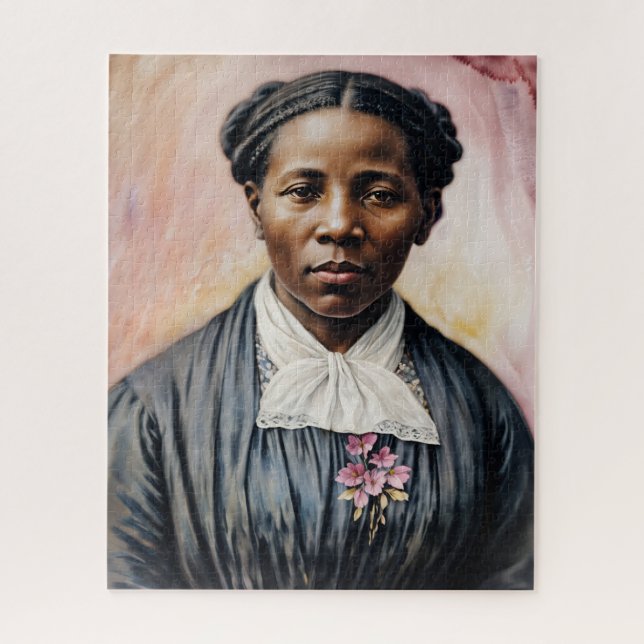 Harriet Tubman Original Portrait Art Jigsaw Puzzle (Vertical)