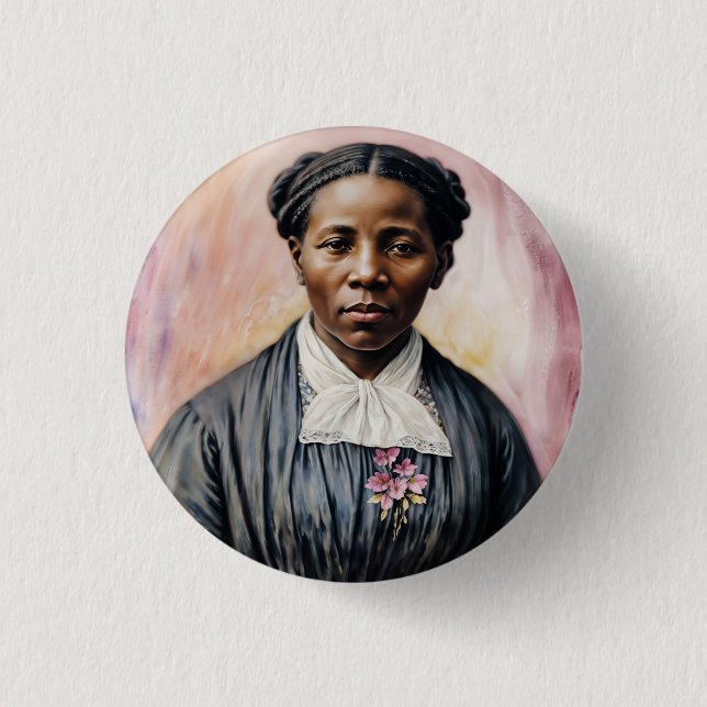 Harriet Tubman Original Portrait Button (Front)