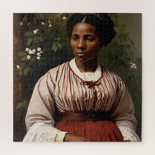 Harriet Tubman Portrait Painting Art Jigsaw Puzzle