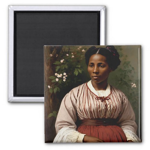 Harriet Tubman Portrait Painting Art Magnet