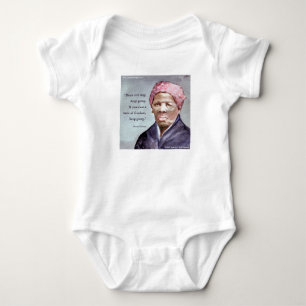 Harriet Tubman & Quote Baby Bodysuit
