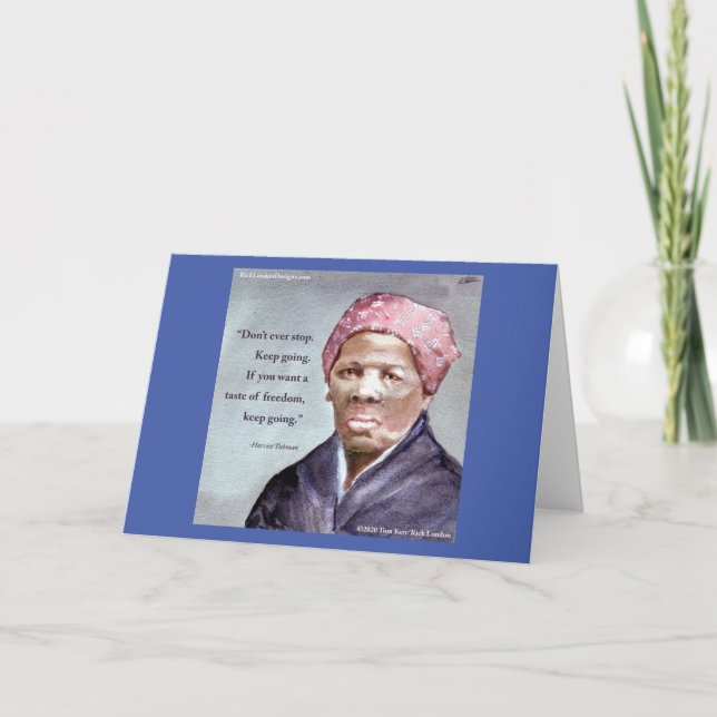 Harriet Tubman & Quote Card (Front)