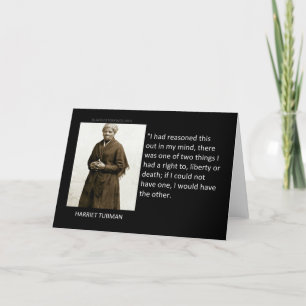 Harriet Tubman Quote Card