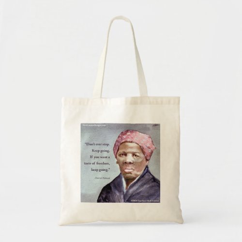 Harriet Tubman  Quote Ecofriendly Budget Tote Bag