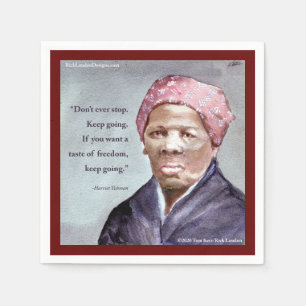 Harriet Tubman & Quote Napkins