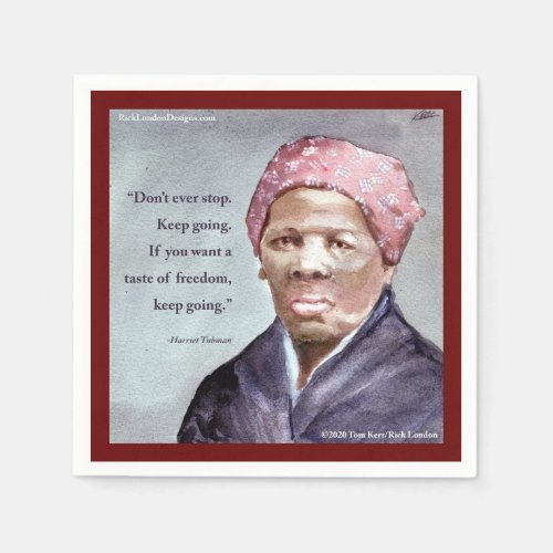Harriet Tubman  Quote Napkins
