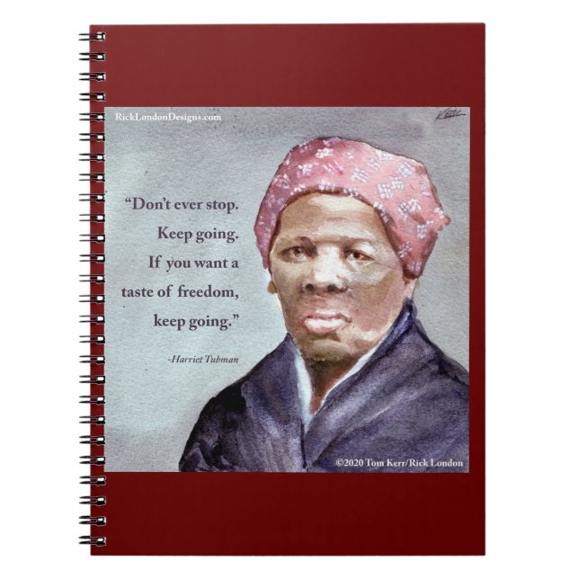 Harriet Tubman & Quote Notebook (Front)