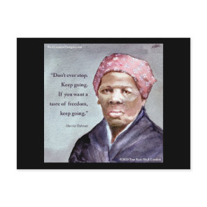Harriet Tubman & Quote Postcard